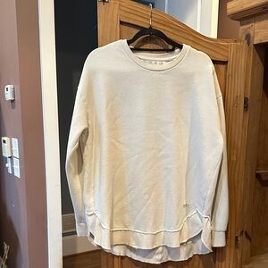 Royce Large Cream Crewneck Sweatshirt with Subtle Dot Motif